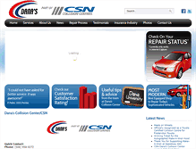 Tablet Screenshot of danascollision.com